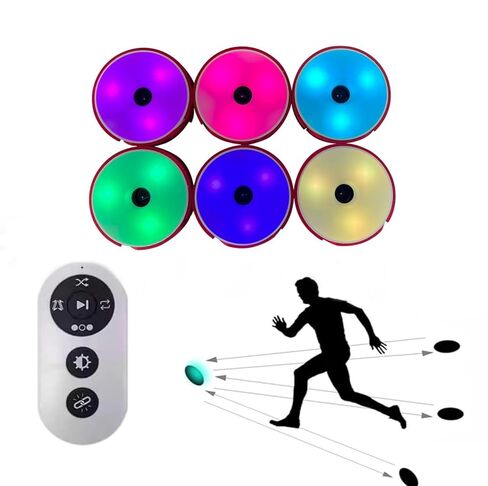 Sports Agility Lights Training Kit, Quick Response Training Lights Sports Reaction Lights, Sports Reaction Training Lights Speed for Athletes, Trainers & Fitness Trainers(6) in Kuwait