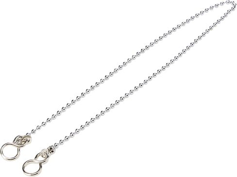 Merriway® BH02251 سلسلة حوض الاستحمام/الحوض مع خطاف 'S'، نوع الكرة، فولاذ مطلي بالكروم - طول 450 مم (18 بوصة) in Kuwait