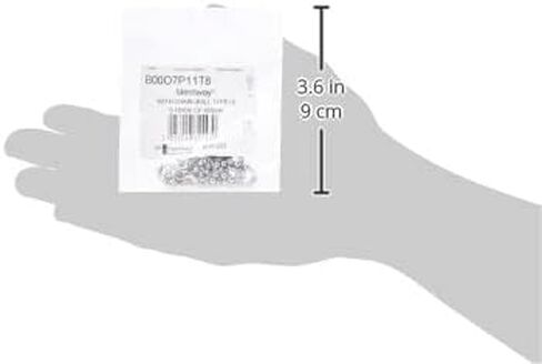 Merriway® BH02251 سلسلة حوض الاستحمام/الحوض مع خطاف 'S'، نوع الكرة، فولاذ مطلي بالكروم - طول 450 مم (18 بوصة) in Kuwait