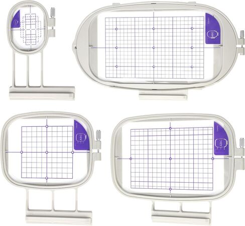 Maggiehoop Embroidery Hoops for Brother Innovis NQ1700E NQ1600E NQ1400E NQ3600D Dream Machine 2 VE2200 4000D 1500D V7 V5 Stellaire XE1 Babylock Embroidery Machine Hoop (4in1-B Hoop Set) in Saudi Arabia