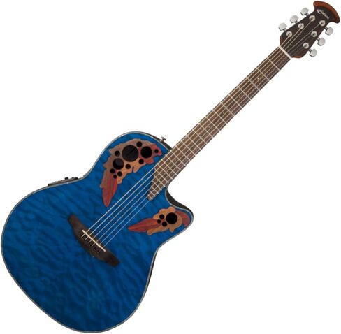 Ovation CE44P-8TQ Celebrity Elite Plus لحاف أزرق شفاف متوسط ​​العمق A/E Guit in Kuwait