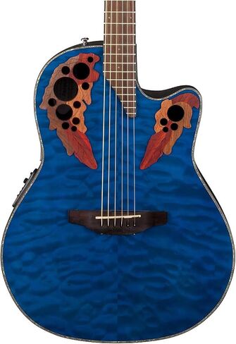 Ovation CE44P-8TQ Celebrity Elite Plus لحاف أزرق شفاف متوسط ​​العمق A/E Guit in Kuwait