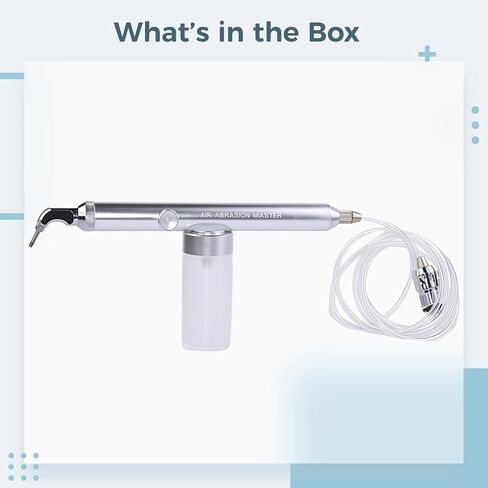 Sandblasting Tool for Teeth, Professional Dentist-Grade Oxide Tool with 360° Rotating Nozzle, Built-in Anti-Suckback, Aluminum Alloy, Ideal for Cleaning and Whitening in Kuwait