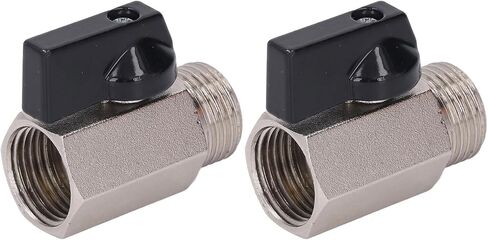 KIMISS 2PCS Valve G1 Thread ° High Tightness Small Sandblasted Brass Valve i Brass ValveSmall to Offers Exceptional Lasting Ensuring in and Including Compromising This Appli in Kuwait