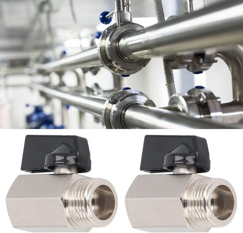 KIMISS 2PCS Valve G1 Thread ° High Tightness Small Sandblasted Brass Valve i Brass ValveSmall to Offers Exceptional Lasting Ensuring in and Including Compromising This Appli in Kuwait