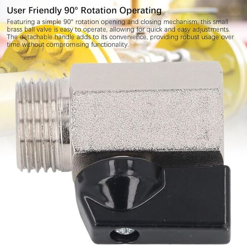 KIMISS 2PCS Valve G1 Thread ° High Tightness Small Sandblasted Brass Valve i Brass ValveSmall to Offers Exceptional Lasting Ensuring in and Including Compromising This Appli in Kuwait