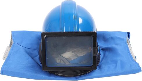 خوذة KIMISS Sandblaster غطاء رأس لتفجير الرمل مع بدلة بدون أكمام لقطع الطلاء وغطاء التفجير، مقاومة للصدمات، مقاومة للصدمات ومهام آمنة لتوفير الراحة الممتازة in Kuwait