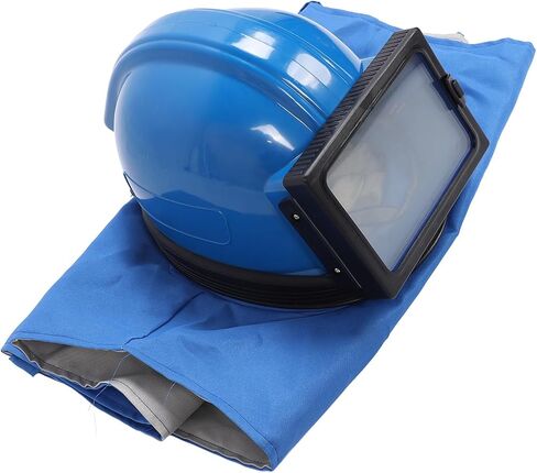 خوذة KIMISS Sandblaster غطاء رأس لتفجير الرمل مع بدلة بدون أكمام لقطع الطلاء وغطاء التفجير، مقاومة للصدمات، مقاومة للصدمات ومهام آمنة لتوفير الراحة الممتازة in Kuwait