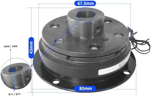 Electromagnetic Clutch A Type Single Plate Clutch DC24V Dry Type Automatic Clutch Bearing Compatible With DLD6-05 in Kuwait