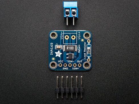 Adafruit INA169 60V 5A DC Current Sensor Breakout - Analog Output, High Side Current Measurement, 5-pin Header & 3.5mm Terminal Plug in Kuwait