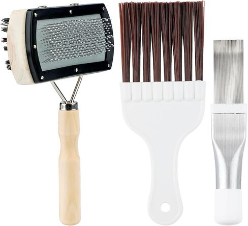 Double-Sided AC Coil Cleaner Brush, AC Coil Cleaning Brush for Condenser & Evaporator Coils, Practical Tool for Home and Commercial Air Conditioner Maintenance Cleaning in Saudi Arabia