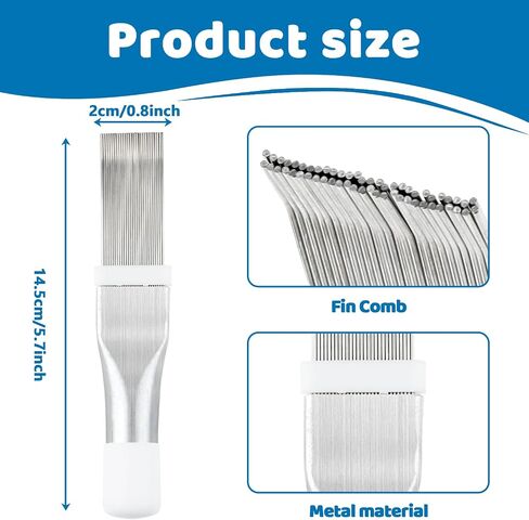 Double-Sided AC Coil Cleaner Brush, AC Coil Cleaning Brush for Condenser & Evaporator Coils, Practical Tool for Home and Commercial Air Conditioner Maintenance Cleaning in Saudi Arabia