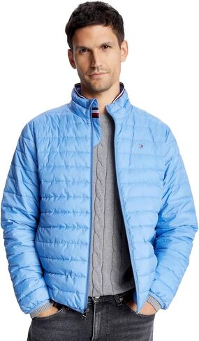 Tommy Hilfiger Men's Lightweight Ultra Loft Packable Puffer Jacket, SkyCloud XL in Kuwait