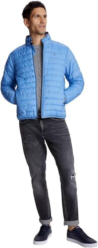 Tommy Hilfiger Men's Lightweight Ultra Loft Packable Puffer Jacket, SkyCloud XL in Kuwait