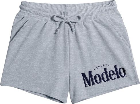 شورت نسائي من Modelo Logo باللون الرمادي المنقط in Kuwait