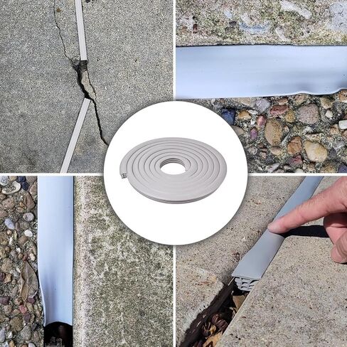100 Ft EPDM Rubber Expansion Joint Filler, 1 Inch Wide Flexible Concrete Crack Repair Strip, Weather Resistant Driveway Sidewalk Sealant, Grey in Kuwait