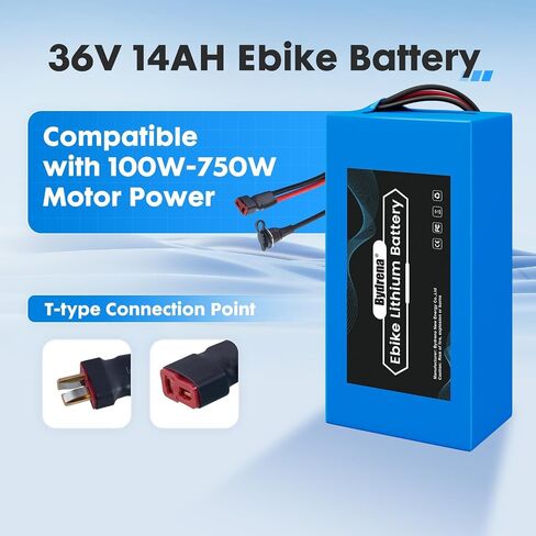 36V 48V 10/14/16/20AH Power Pack 30A BMS 1500+ Cycles and T-Plug Universal for Electric Scooters Ebike Bicycles Motorcycle Tricycle (36V 14AH&Charger) in Kuwait