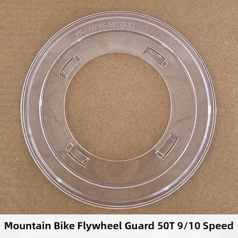 220Mm Bike Wheel Spoke Disc Protector For 9/10 Speed 50T Freewheel, Transparent Plastic Guard Compatible With 28/32 Hole Hubs, Mountain Road Folding Bicycle Cassette Shield(10 speed) in Kuwait