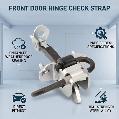 Sorandy Front Door Hinge Check Strap Left Right Replacement for IVECO Daily IV V VI 3800395 High Strength Steel Alloy Door Check Arm Assembly Direct Fit Front Repair in Kuwait