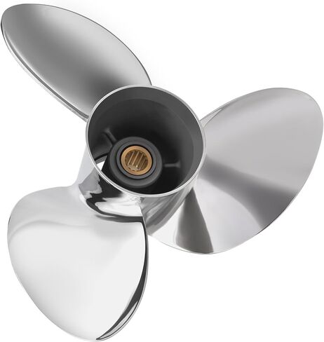 Upgrade 15 X 21 OEM 990C0-00840-21P Stainless Steel Outboard Boat Propeller Fit Suzuki Engines DT/DF150/175/200/225HP DF250/300HP 15 Spline Tooth 3 Blades RH in Kuwait