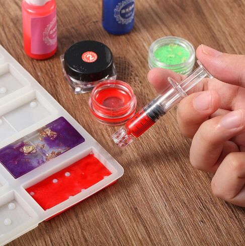 Nuanchu 12 حزمة 1ml البورسليكات الزجاج Luer أداة قياس أغذية الحيوانات الأليفة أداة قياس الزجاج القابلة لإعادة الاستخدام مع 14 غيغا حادة تلميح تعبئتها بشكل فردي للاستخدام للفنون والحرف، والسوائل السميكة، والزيوت، والغراء، والحبر in Kuwait