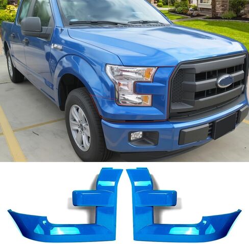 MIC Pair Headlight Bezels Trim Molding Compatible with 2015-2017 F-150 F150,Grille Molding Trim Replace for FL3Z17C755AA,FL3Z17C754AA Driver & Passenger Side (Ruby Red Metallic) in Kuwait