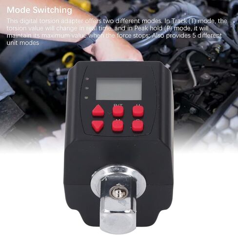 Yctze Digital Torsion Adapter, 3/4 Inch Electronic Torque Wrench Converter, 10-1000 Nm Range Adapter with 2% Accuracy, 500 Data Memory & HD LCD Backlit Display, Ideal for Cycling, in Kuwait
