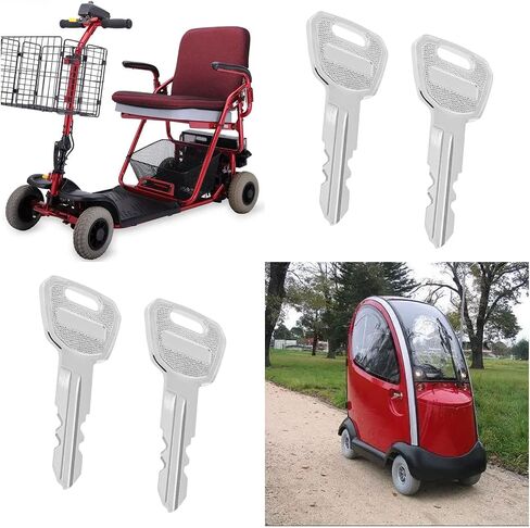 5 قطع من مفاتيح الإشعال للسكوتر من The Lord of the Tools متوافقة مع Shoprider Cameo Sterling 1 2 4 أجزاء بديلة لمفاتيح الإشعال للسكوتر in Kuwait
