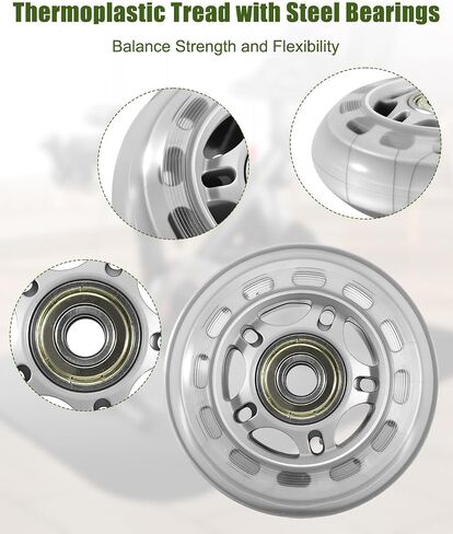 Front Mobile Wheel Replacement Kit Fit for Peloton Bike, 2.72In OD Transport Wheels with Bolts and Washers, Exercise Bike Transport Caster Kit Easy Relocation, 2 Pack in Saudi Arabia