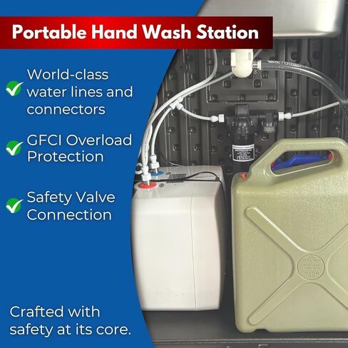 Portable Sink Hand Wash Station - Single Station with Hot & Cold Water | Portable Hand Washing Sink or Portable Concession Sink For Food Trucks, Concession stands or Commercial Use in Saudi Arabia