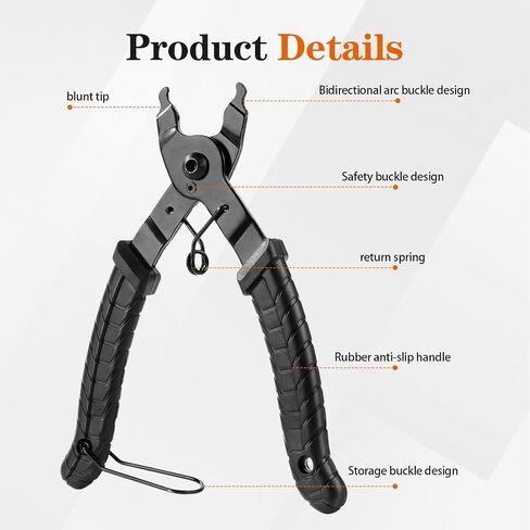 Bike Chain Plier Black 1Pc, High Carbon Steel, 6.61×2.36in Dual-Use Master Link Tool for MTB Road Bike Daily Maintenance & Repair in Saudi Arabia