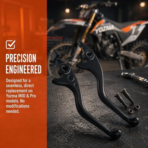 مجموعة رافعة فرامل من سبائك الألومنيوم لـ Yozma IN10 & IN10 Pro، Megawheels D2 | متوافقة مع الدراجة الترابية الكهربائية، زوج يسار يمين، استبدال مباشر، مريح، فرامل سريعة الاستجابة in Kuwait