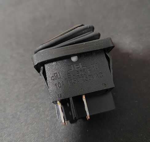 1 قطعة JEC مفتاح الطاقة الروك المقاوم للماء JS-608F - 16A 250V 4-Pin 2-Position Boat Type DPST Switch مع حماية IP65 للاستخدام البحري والسيارات والصناعي in Kuwait