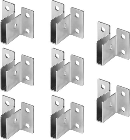 8 Pack U Sign Brackets for 1/4" Material Corners, Sign Substrate Mounting | 304 Stainless Steel in Kuwait