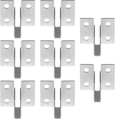 8 Pack U Sign Brackets for 1/4" Material Corners, Sign Substrate Mounting | 304 Stainless Steel in Kuwait