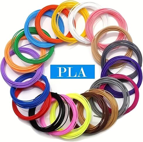 PLA عينة خيوط طابعة ثلاثية الأبعاد مقاس 1.75 مم، حزمة 10 × 5 م، 10 عبوات 50 م خيوط طابعة ثلاثية الأبعاد، أسود، أبيض، أحمر، أزرق، أرجواني، بني، أخضر، أصفر، وردي، برتقالي، دقة الأبعاد +/- 0.02 مم in Kuwait