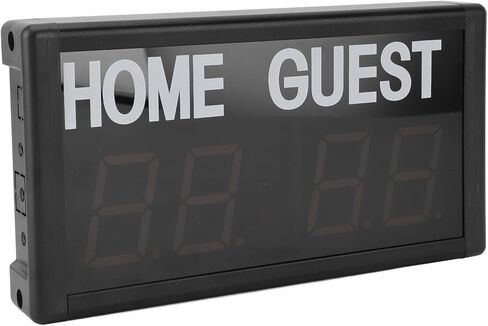 LED Digital Scoreboard Electronic 4 Digit for Basketball Games, Wired Button Remote Control, Wall Mount, Universal LED Display for Basketball Courts, Aluminum Alloy in Kuwait