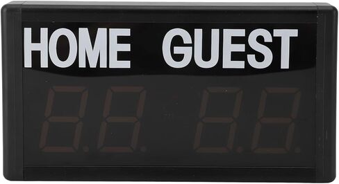LED Digital Scoreboard Electronic 4 Digit for Basketball Games, Wired Button Remote Control, Wall Mount, Universal LED Display for Basketball Courts, Aluminum Alloy in Kuwait
