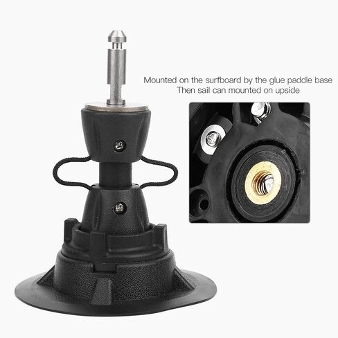 Windsurfing Mast Base, 360 Degree Rotation Mast Foot Compatible with Sailing Board Wind Sail Gear in Kuwait