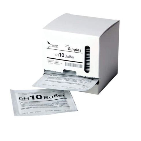 أكياس عازلة لمعايرة Ph من Oakton WD-35653-03، Ph 10.00 (عبوة من 20)، مكاييل، درجة C، سائل، (عبوة من 20) in Kuwait