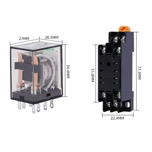 مجموعة واحدة MY2P HH52P MY2NJ 12V 24V DC AC 36V 48V 110V 220V 380V ملف DPDT General Micro Mini Relay MY2N-GS 8Pin صغير متوسط ​​(DC - مجموعة واحدة، 220 فولت) in Kuwait