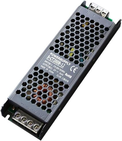200 واط DC12V/24 فولت/48 فولت LED قطاع التيار الكهربائي التيار المتناوب إلى تيار مستمر 175-250VAC التيار الكهربائي الهندسي لصندوق إضاءة الإعلان (12 فولت-200 واط) in Kuwait
