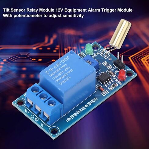 وحدة تتابع Fafeicy 12VDC مع مستشعر إمالة SW-520، كشف زاوية عالي الحساسية، حماية من التفريغ للأجهزة والمعدات in Kuwait
