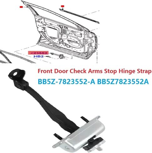 Door Check Strap Hinge Catch Door Check Hinge Strap Stopper Arm Car Door Stop Limit Rod Assembly Compatible with Explorer 2011 2012 2013 2014 2015-2019 BB5Z7823552A in Kuwait
