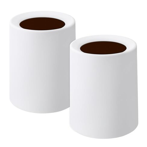 Modern Square Trash Can Open Top Trash Bin 2 Pack, Black Garbage Can with Removable Plastic Bin - Keeps Liner Bag Hidden Minimalist Office Trash Can Touchless Bathroom Garbage Can, 3.2Gal/12L in Kuwait
