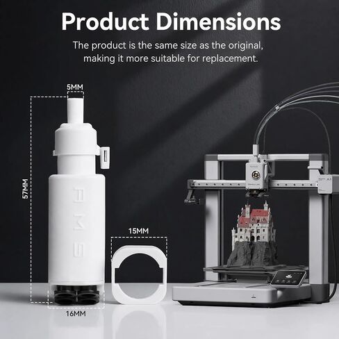 محور خيوط AMS Lite الأصلي، متوافق مع طابعة Bambu Lab A1/A1 Mini ثلاثية الأبعاد، موصل خيوط 4 في 1 من OEM للطباعة متعددة الألوان، تصميم منخفض الاحتكاك يمنع الانسداد in Kuwait