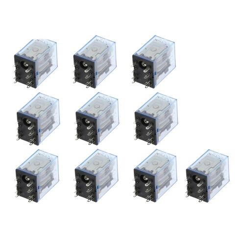 10 قطعة MY2P HH52P MY2NJ التتابع لفائف العام DPDT مايكرو التبديل الكهرومغناطيسي الصغير مع LED التيار المتناوب 110 فولت 220 فولت 380 فولت تيار مستمر 12 فولت 24 فولت 36 فولت (تيار مستمر 12 فولت) in Kuwait