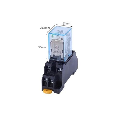 10 مجموعات MY2P HH52P MY2NJ ملف التتابع DC/AC DPDT 12V 24V 36V 48V 110V 220V 380V Micro Mini MY2N-J عام + قاعدة مقبس (AC - 10 مجموعات، 48 فولت) in Kuwait