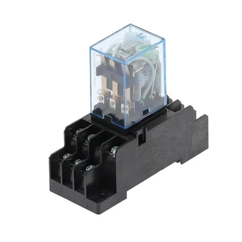 1 مجموعة MY3 HH53P MY3NJ مايكرو البسيطة لفائف الطاقة التقوية 11pin 3NO 3NC LED مصباح 5A AC 110V 220V مع المقبس 12V 24V (AC 12V) in Kuwait