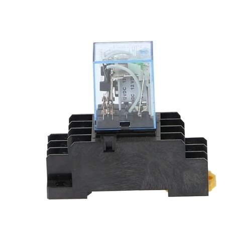 1 مجموعة MY3 HH53P MY3NJ مايكرو البسيطة لفائف الطاقة التقوية 11pin 3NO 3NC LED مصباح 5A AC 110V 220V مع المقبس 12V 24V (AC 12V) in Kuwait